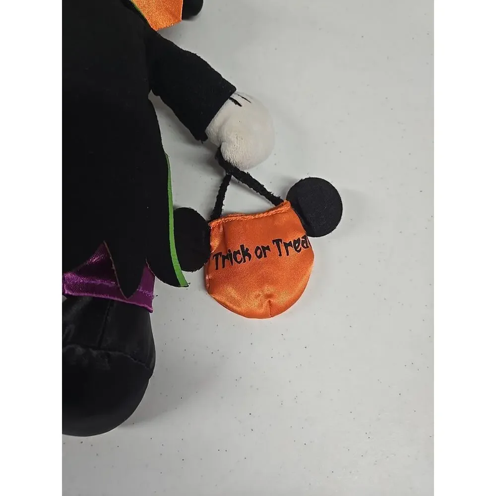 Disney Parks Mickey Mouse Trick Or Treat Halloween Stuffed Plush 12 Inches